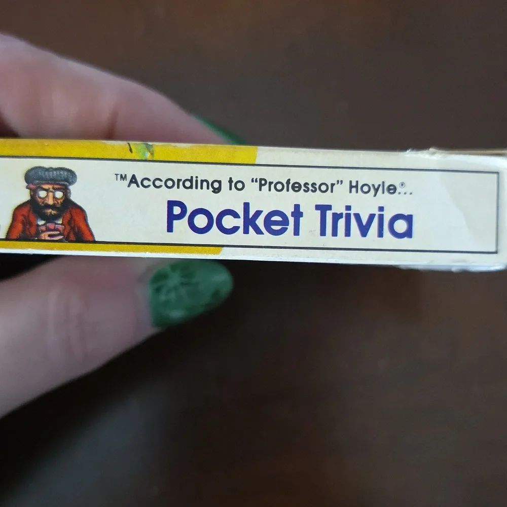 Vintage 1984 Professor Hoyle Pocket Television TV Game Card Deck Series 2 Hoyle